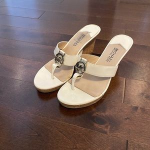 Michael Kors espadrille wedge thong sandals